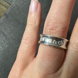 Authentic Tiffany & Co. Sterling Silver 1837 Ring